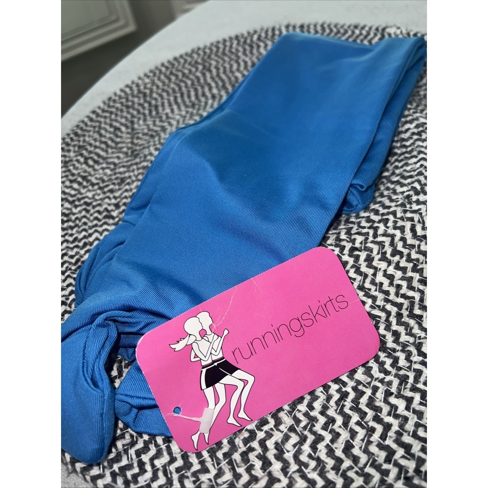 NWT RunningSkirts BLUE Compression Sleeves Arm Warmers Original Design SMALL